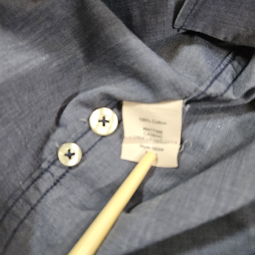 J. Crew Slim Fit 100% Cotton Long Sleeve Button Down Shirt, Dark Blue, XS - Picture 5 of 9